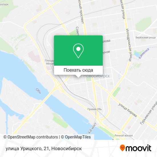 Карта улица Урицкого, 21