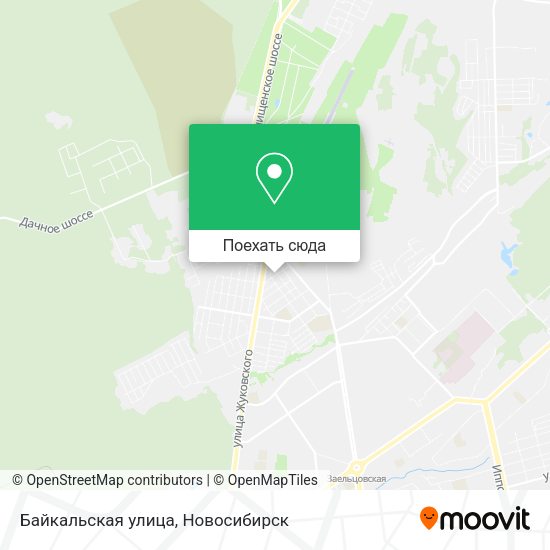 Карта Байкальская улица