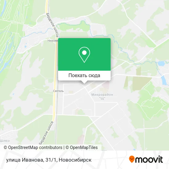 Карта улица Иванова, 31/1