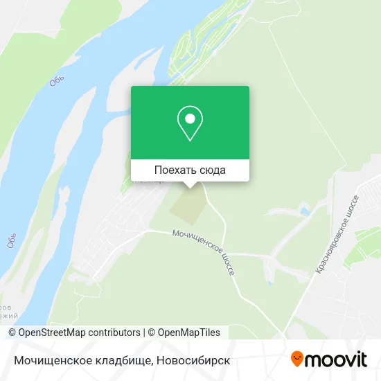 Карта Мочищенское кладбище