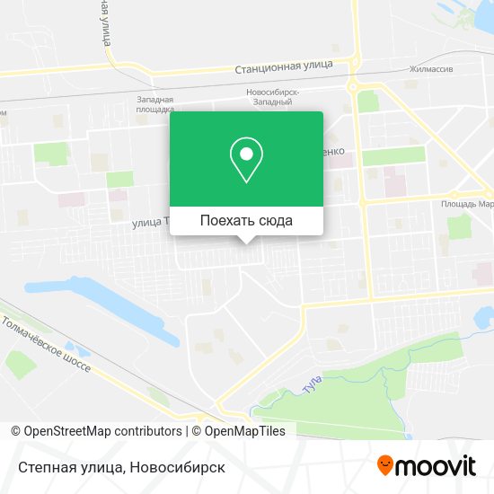 Карта Степная улица