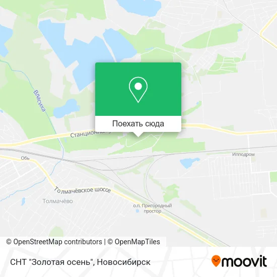 Карта СНТ "Золотая осень"