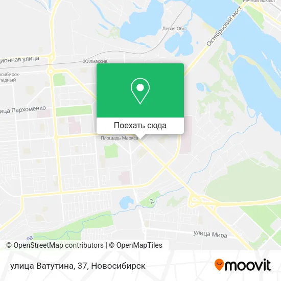 Карта улица Ватутина, 37
