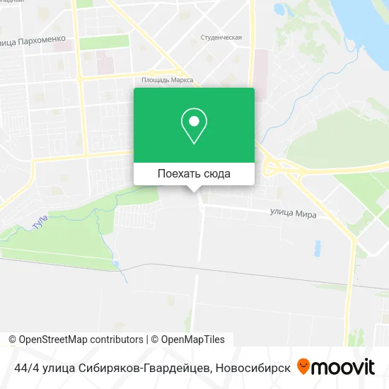 Карта 44 / 4 улица Сибиряков-Гвардейцев