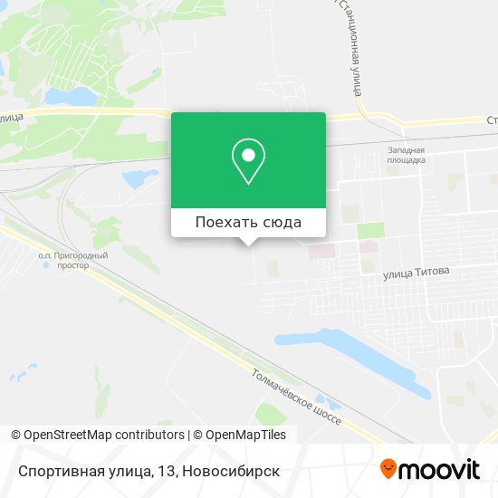 Карта Спортивная улица, 13