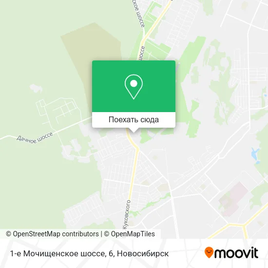 Карта 1-е Мочищенское шоссе, 6