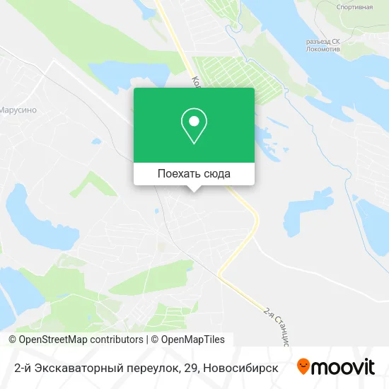 Карта 2-й Экскаваторный переулок, 29