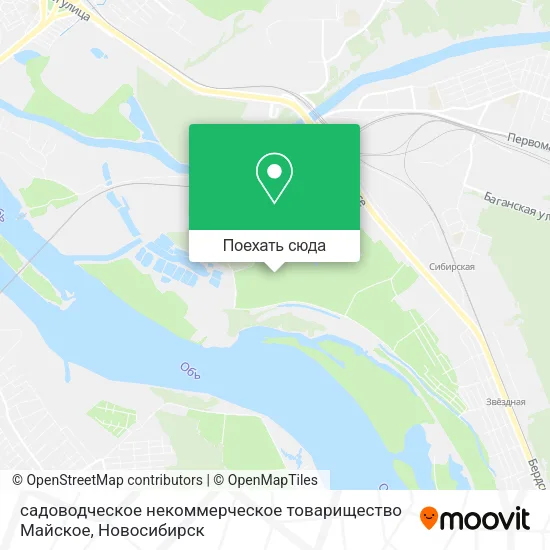 Карта садоводческое некоммерческое товарищество Майское