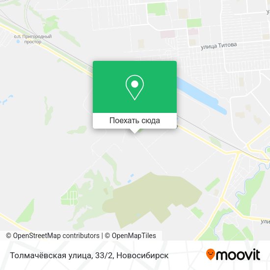 Карта Толмачёвская улица, 33/2