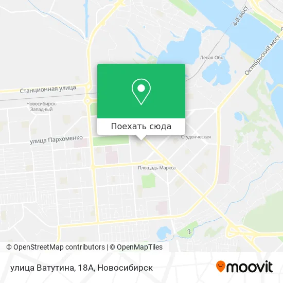 Карта улица Ватутина, 18А