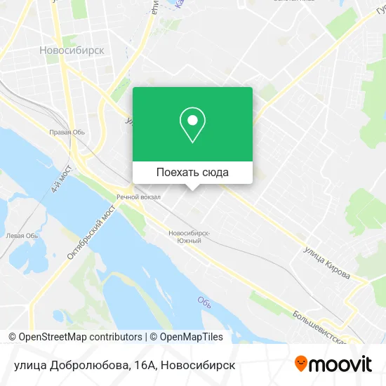 Карта улица Добролюбова, 16А