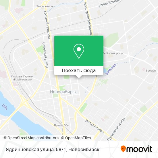 Карта Ядринцевская улица, 68/1