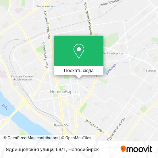 Карта Ядринцевская улица, 68/1