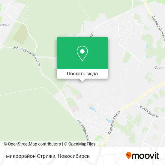Карта микрорайон Стрижи