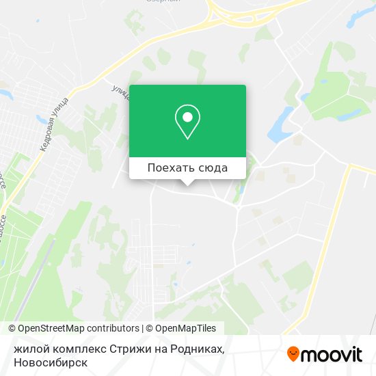 Карта жилой комплекс Стрижи на Родниках