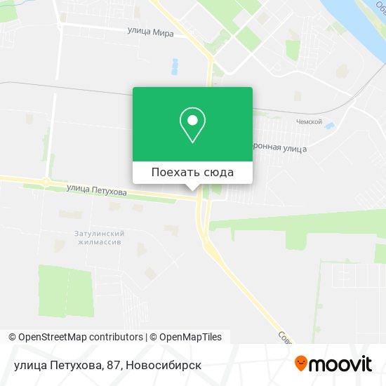 Карта улица Петухова, 87