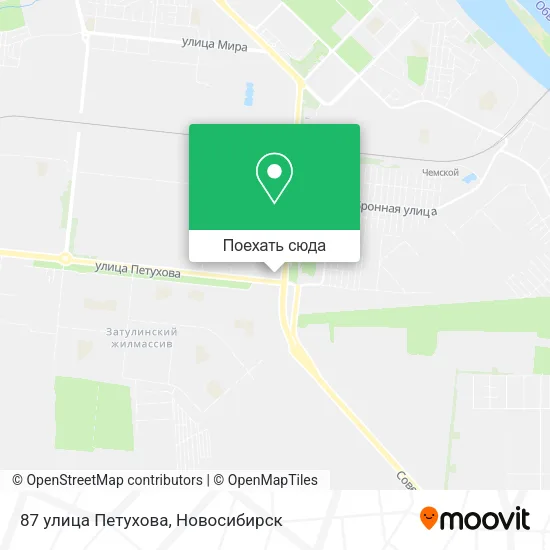 Карта 87 улица Петухова