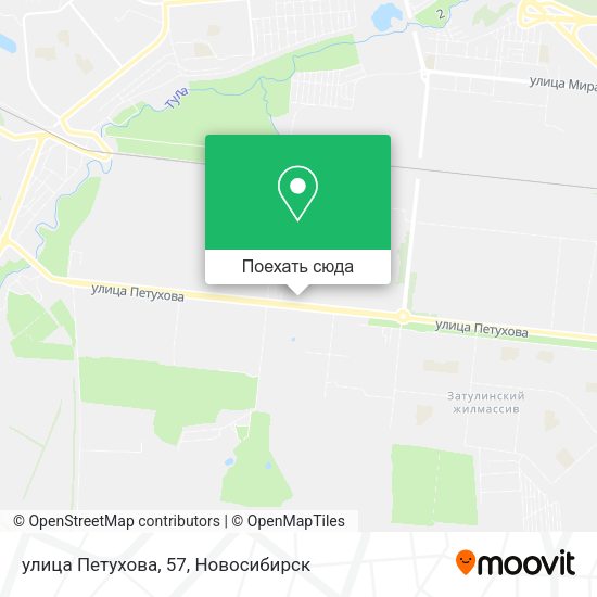 Карта улица Петухова, 57
