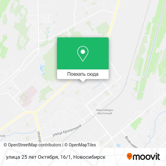 Карта улица 25 лет Октября, 16/1