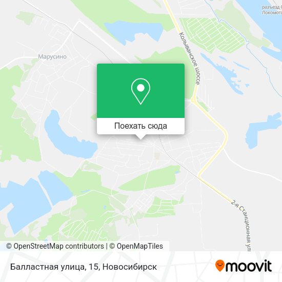 Карта Балластная улица, 15