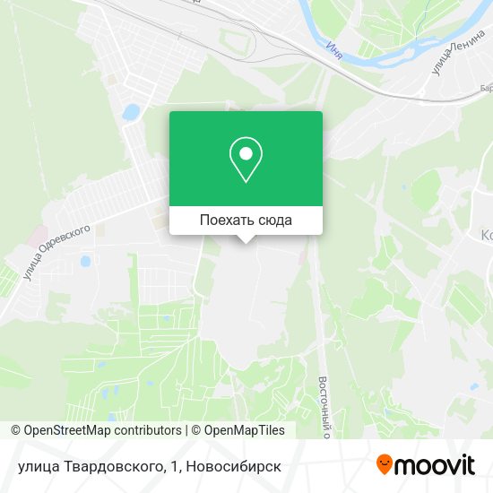 Карта улица Твардовского, 1