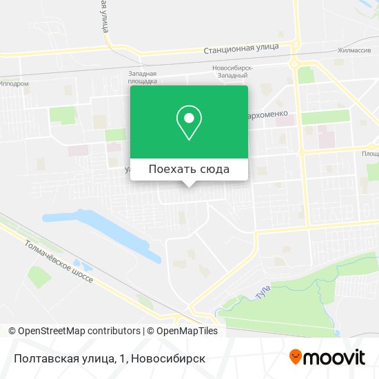 Карта Полтавская улица, 1