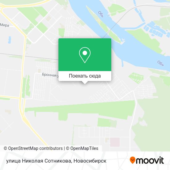 Карта улица Николая Сотникова