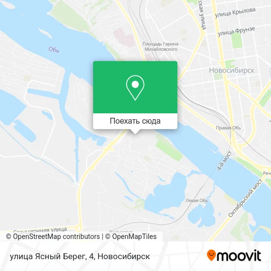 Карта улица Ясный Берег, 4