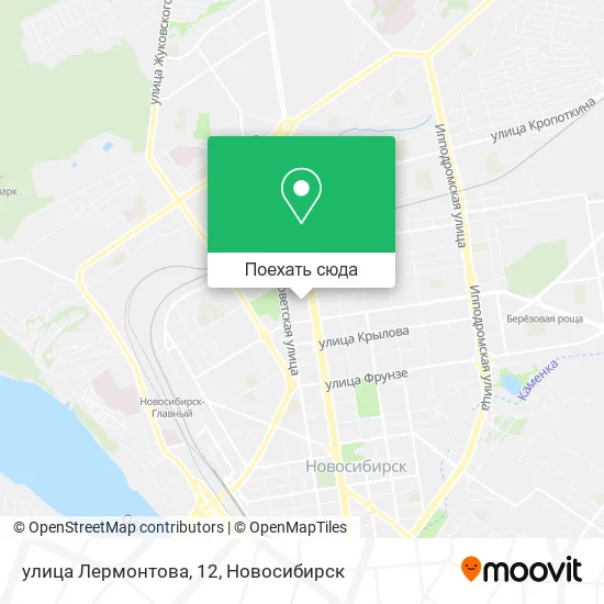 Карта улица Лермонтова, 12