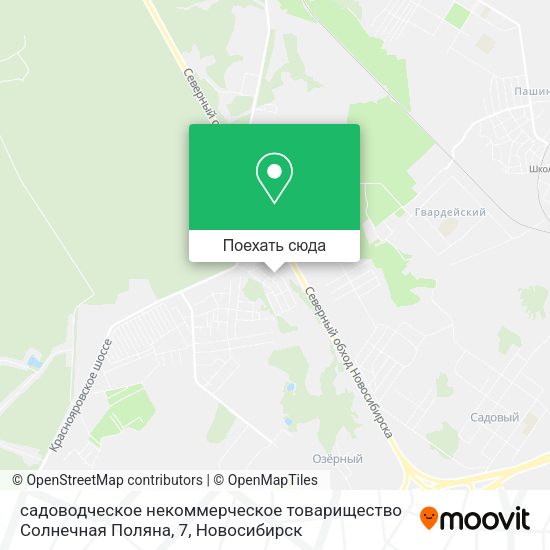 Карта садоводческое некоммерческое товарищество Солнечная Поляна, 7
