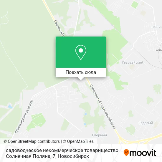 Карта садоводческое некоммерческое товарищество Солнечная Поляна, 7
