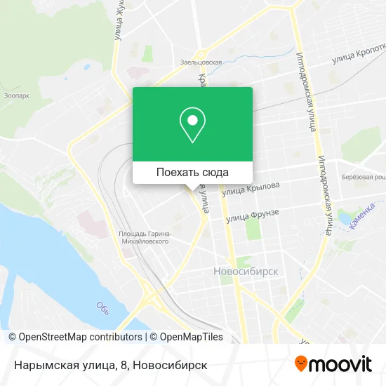 Карта Нарымская улица, 8
