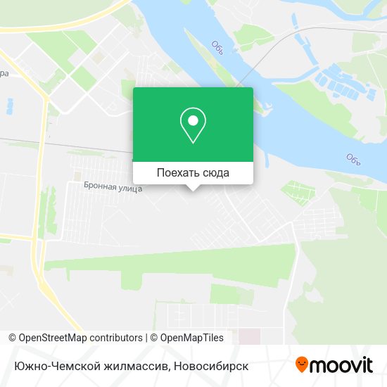 Карта Южно-Чемской жилмассив