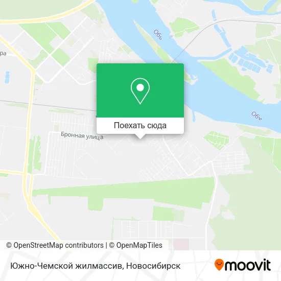 Карта Южно-Чемской жилмассив