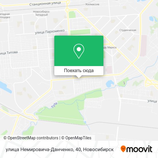 Карта улица Немировича-Данченко, 40