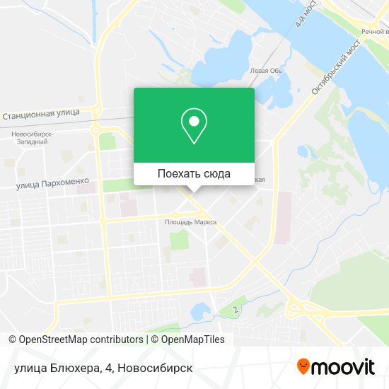 Карта улица Блюхера, 4