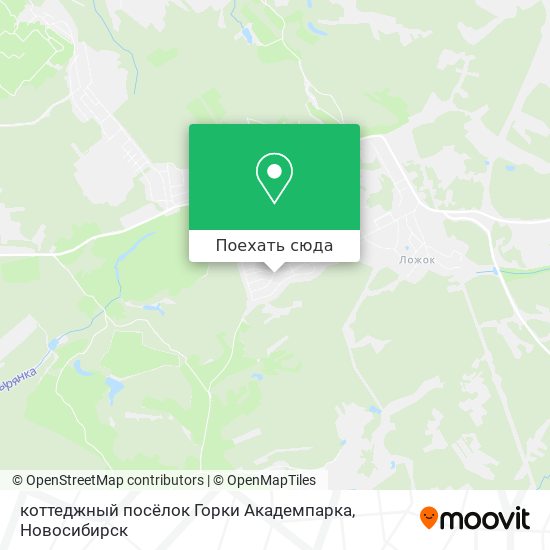 Карта коттеджный посёлок Горки Академпарка