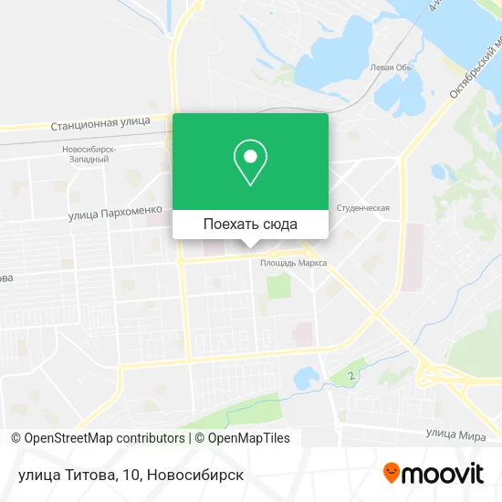 Карта улица Титова, 10