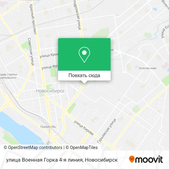 Карта улица Военная Горка 4-я линия