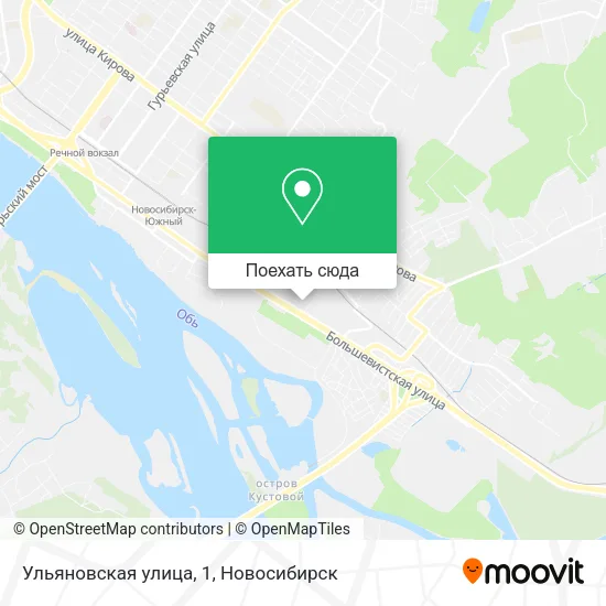 Карта Ульяновская улица, 1