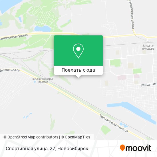 Карта Спортивная улица, 27
