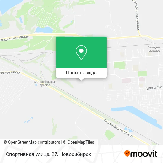 Карта Спортивная улица, 27