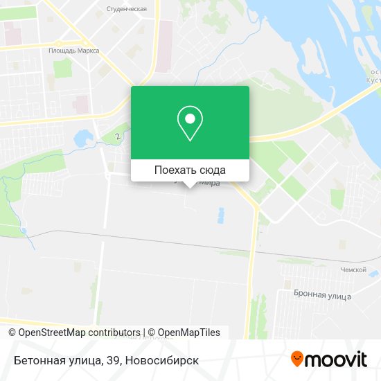 Карта Бетонная улица, 39