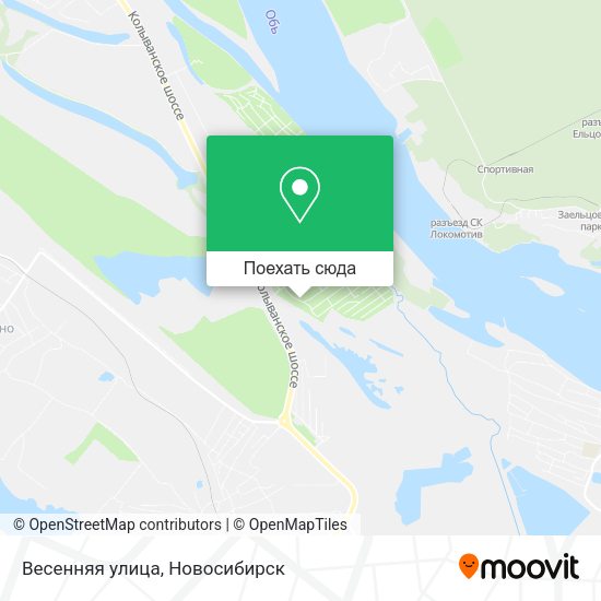 Карта Весенняя улица