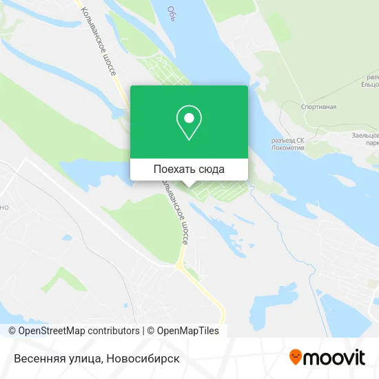 Карта Весенняя улица