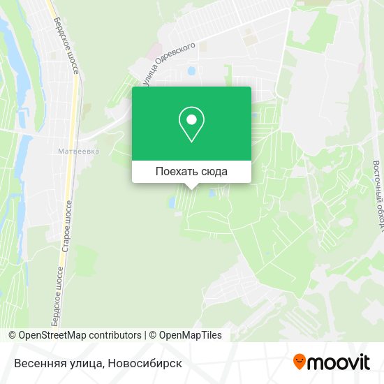 Карта Весенняя улица