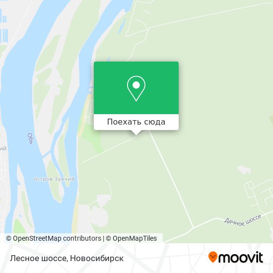 Карта Лесное шоссе
