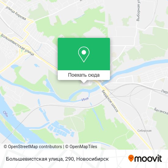 Карта Большевистская улица, 290