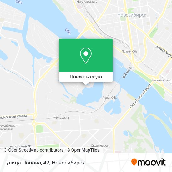 Карта улица Попова, 42