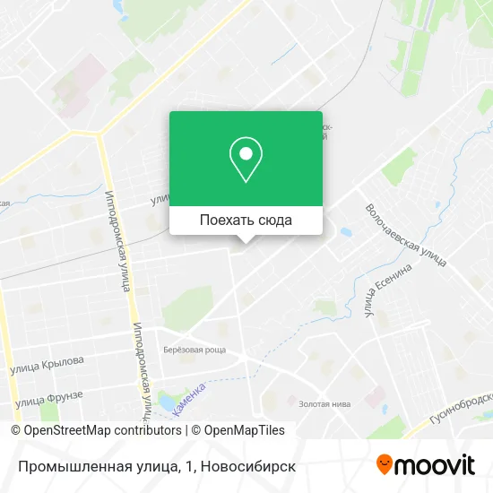 Карта Промышленная улица, 1